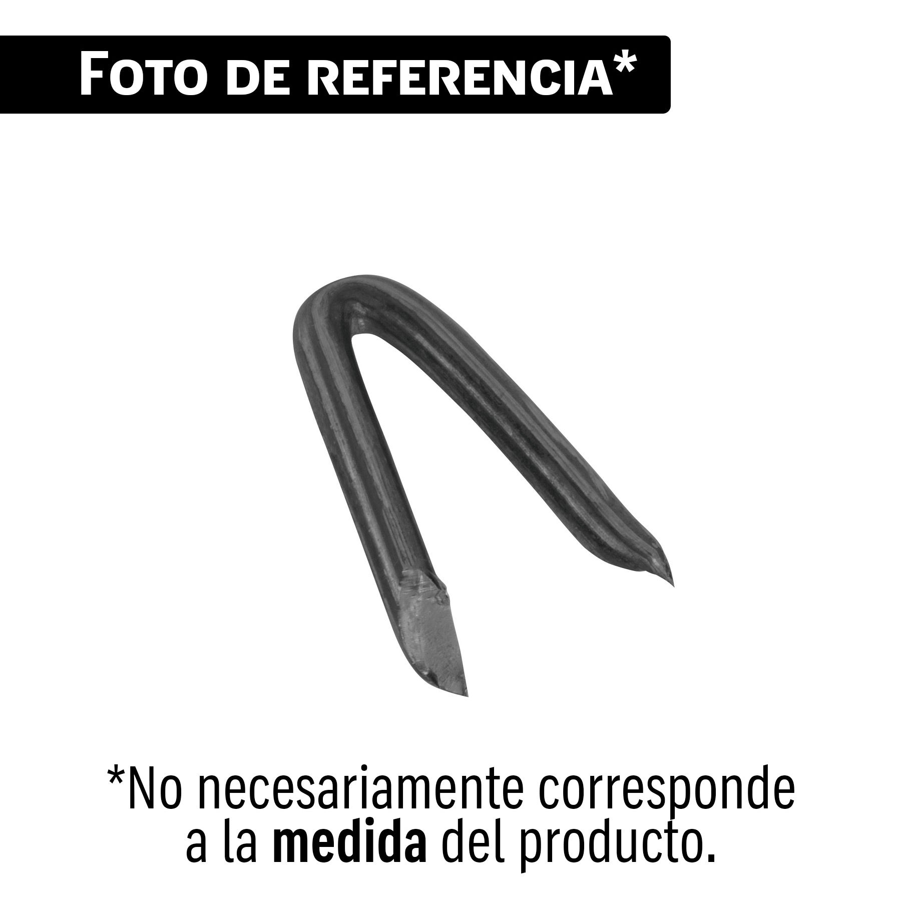 Bolsa con 1 kg de grapas 1-1/4' negras p/alambre de púas