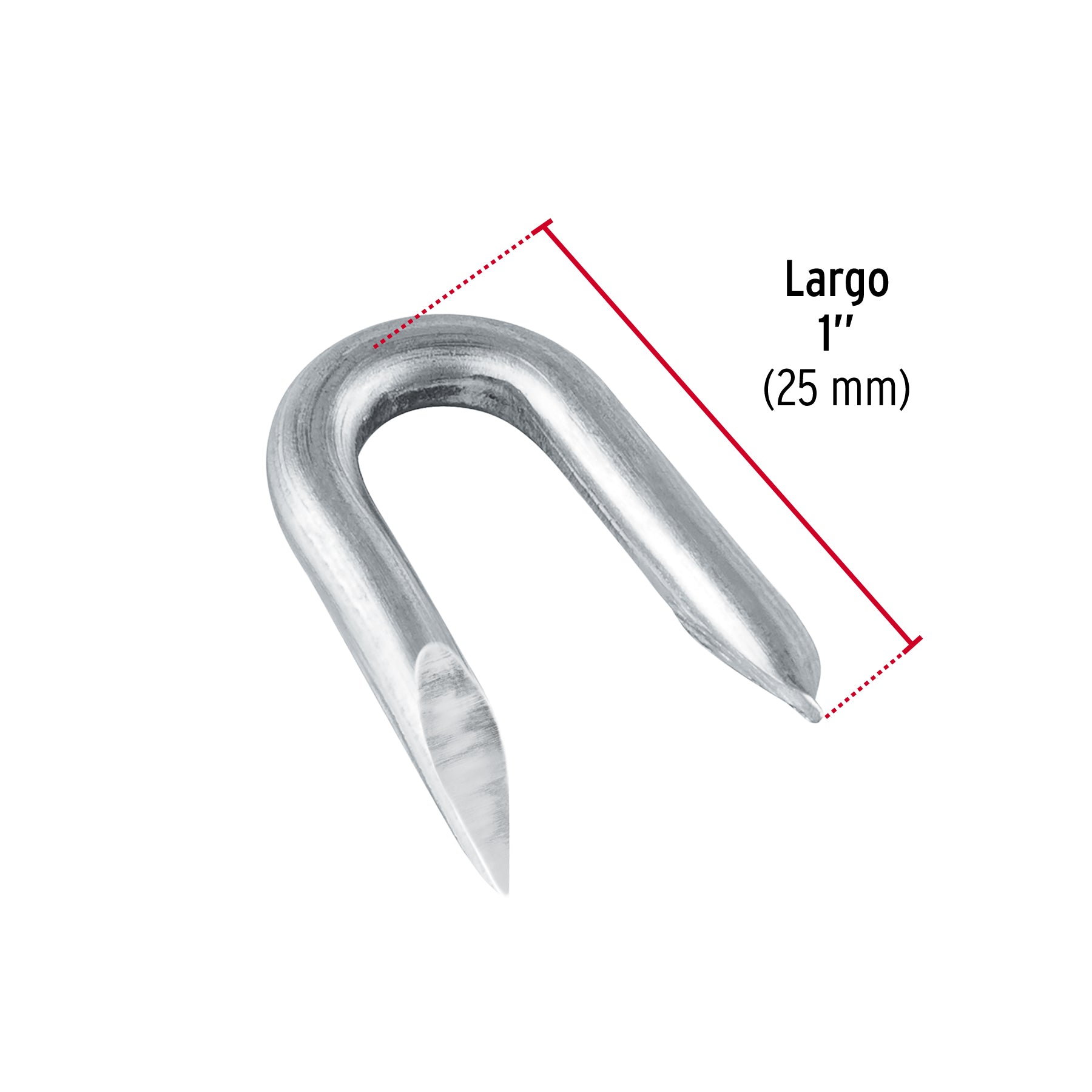 Grapa alambre púas, 1", galvanizada