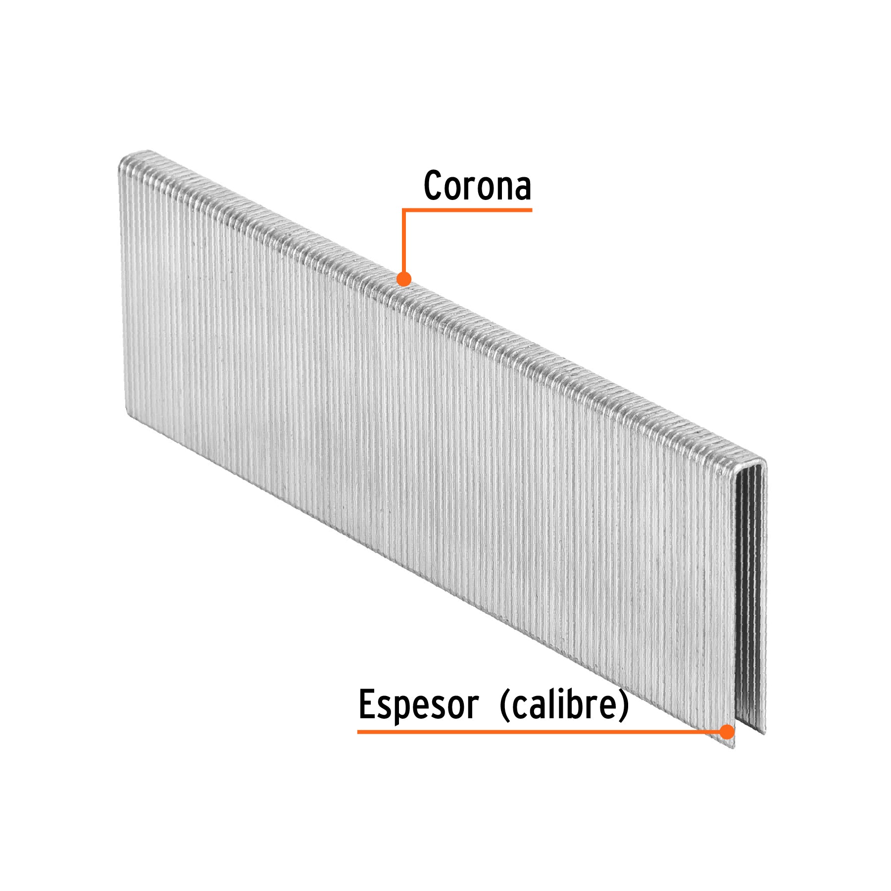 Grapas para engrapadora neumática ENEU-1/4, 38mm, 5000 pzas