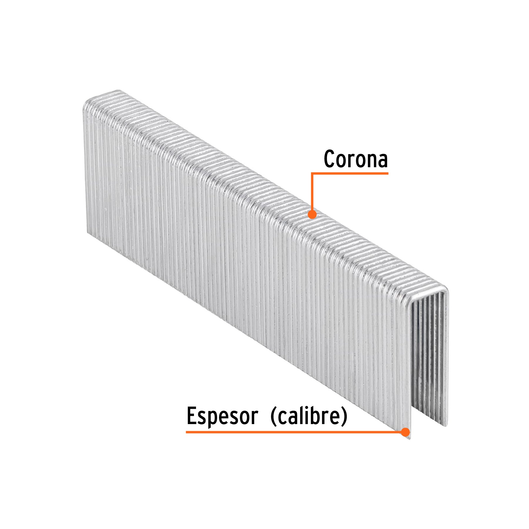 Grapas para engrapadora neumática ENEU-7/16, 32mm, 1000pzas