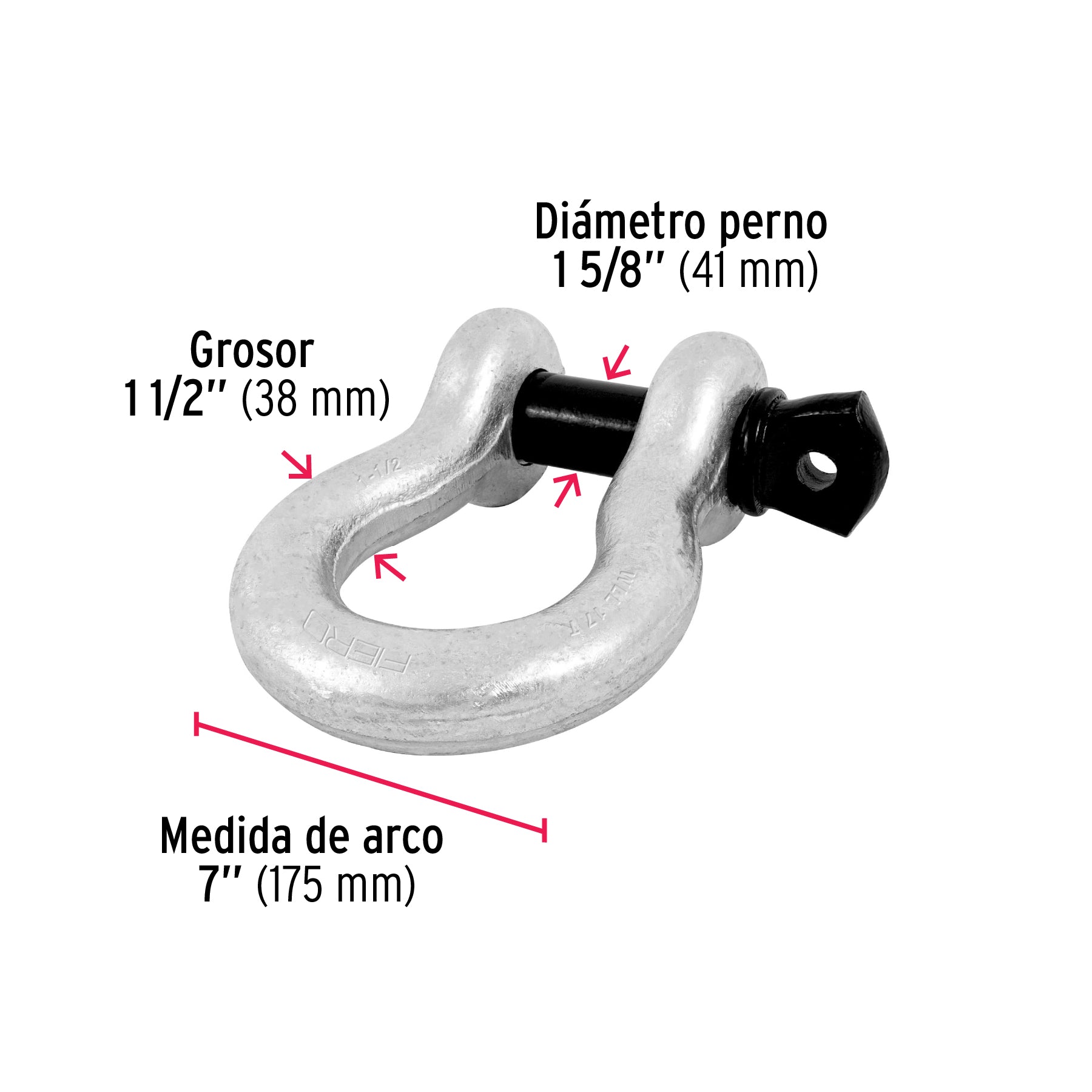 Grillete de 1-1/2"