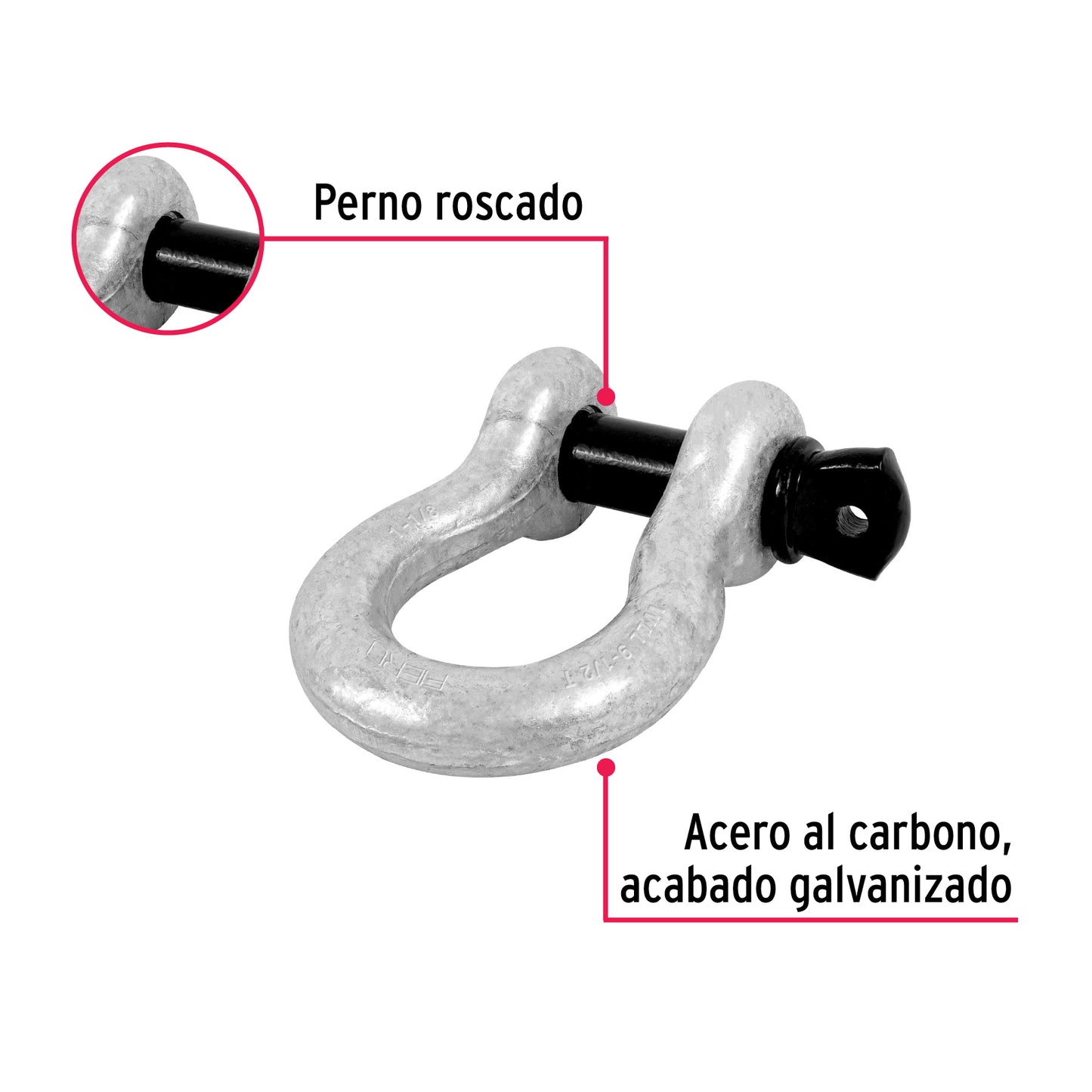 Grillete de 1-1/8"