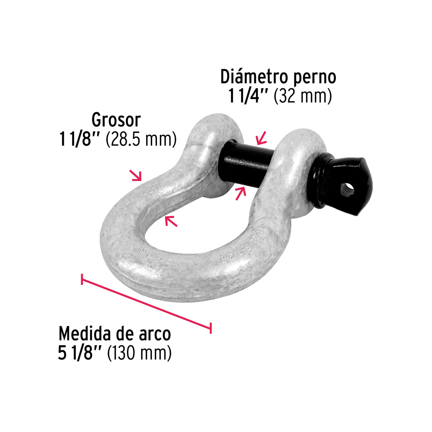 Grillete de 1-1/8"