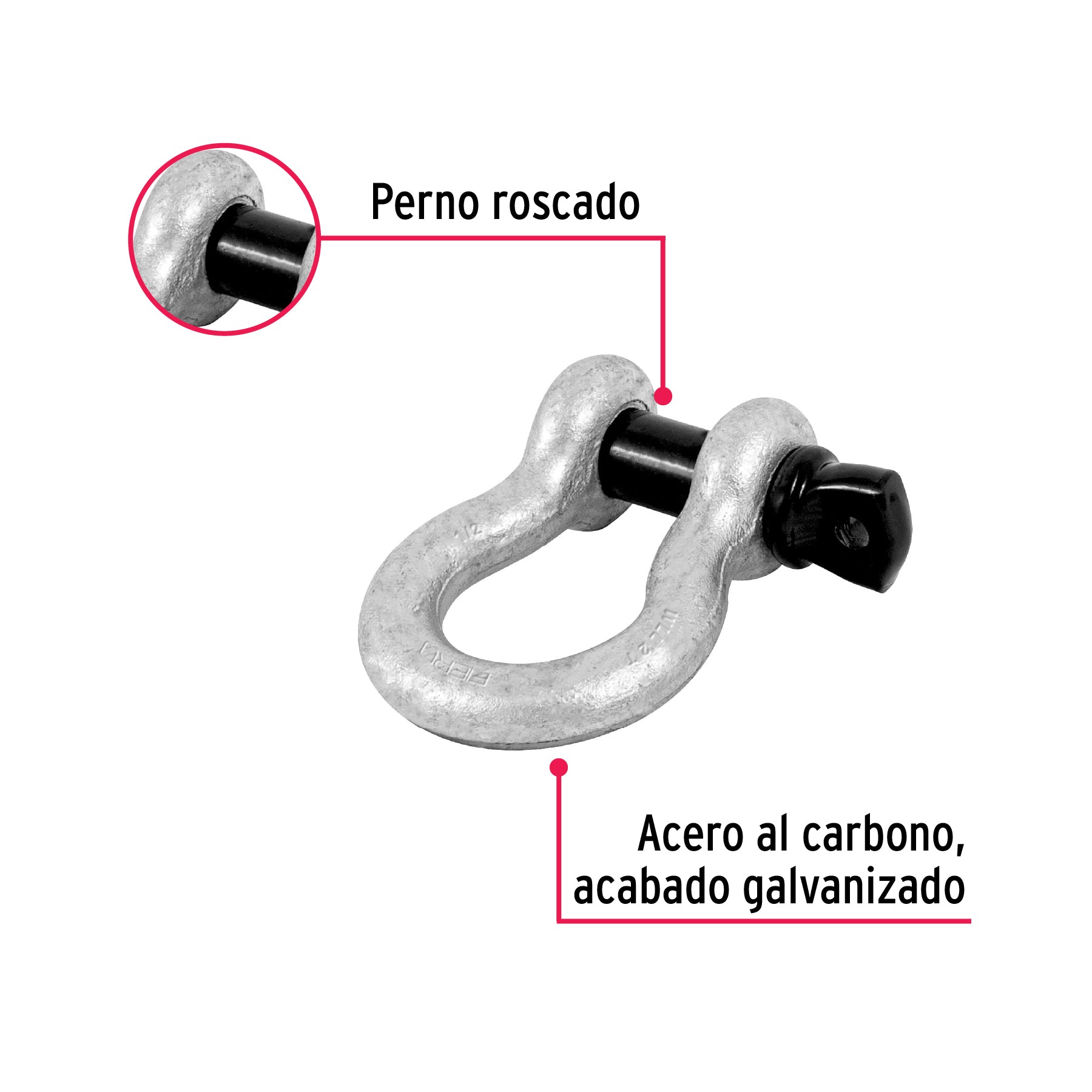 Grillete de 1/2"