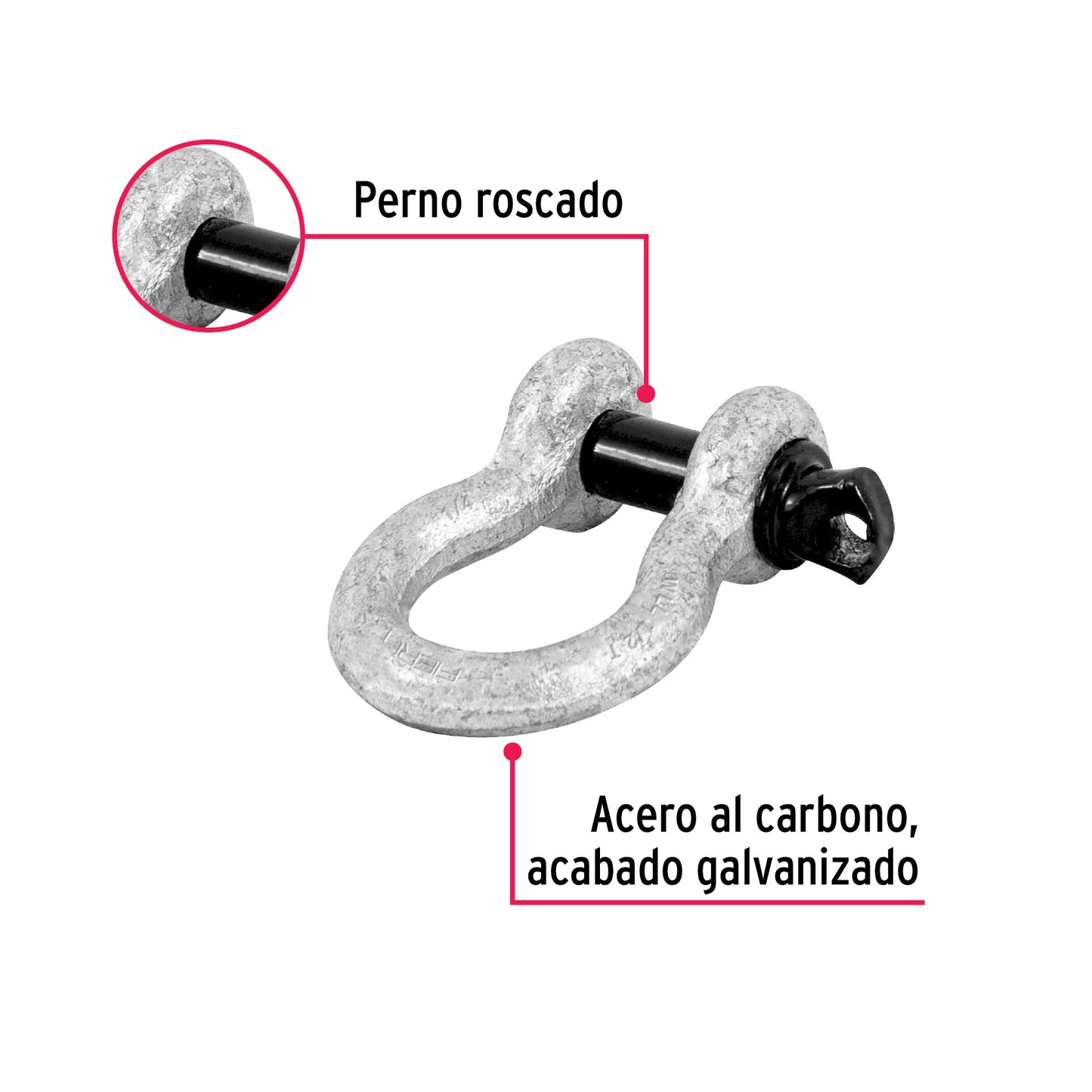 Grillete de 1/4"