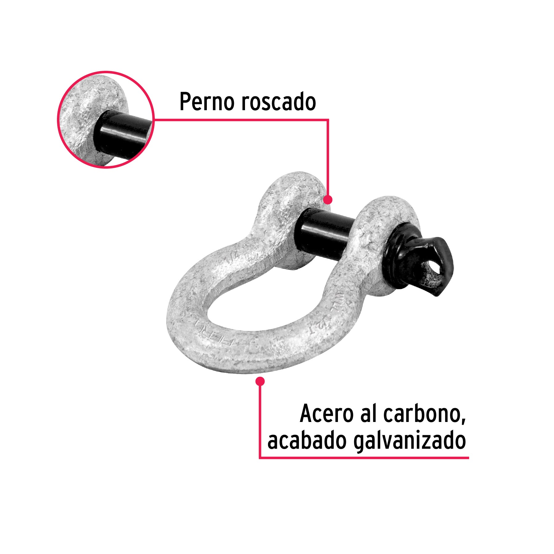 Grillete de 1/4"