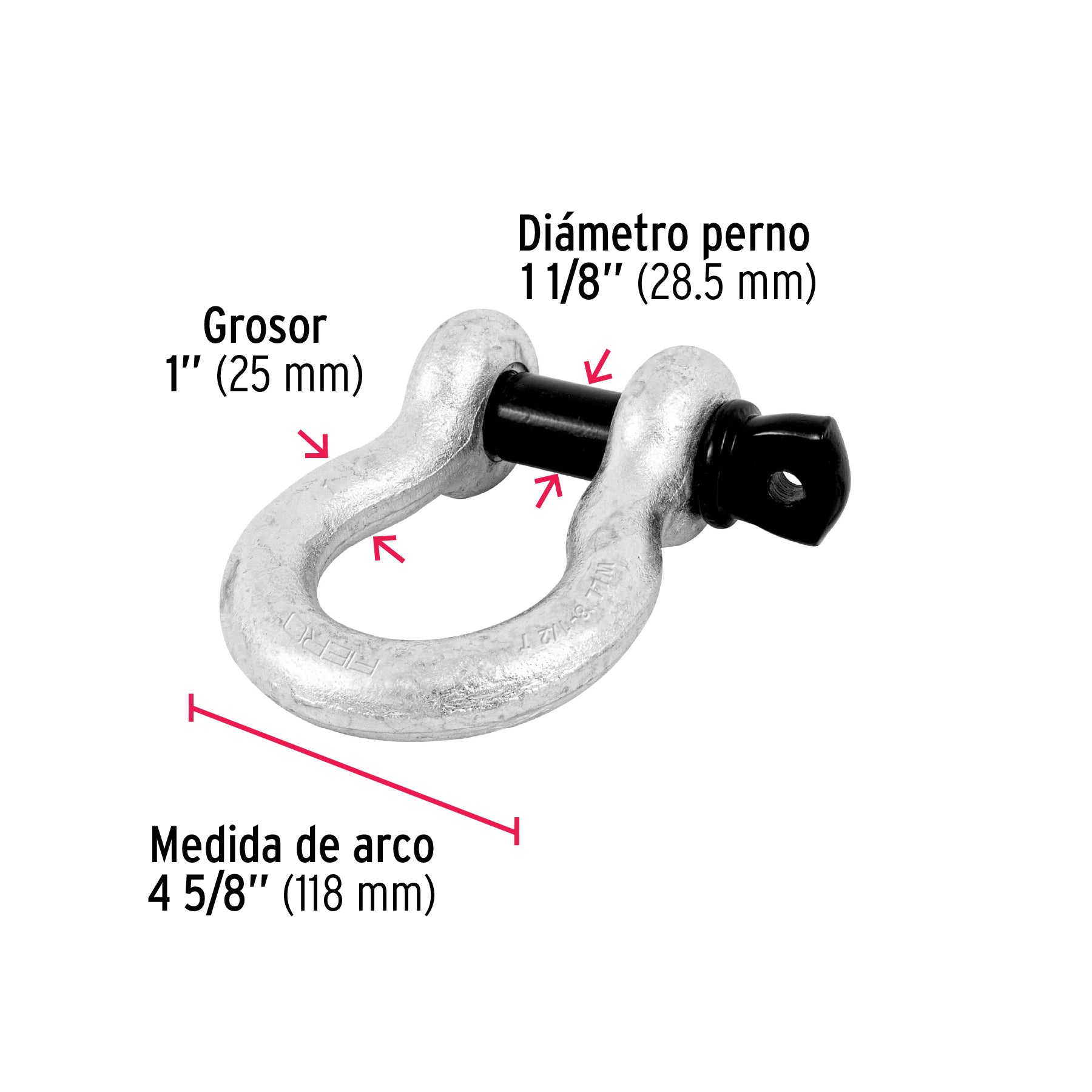 Grillete de 1"