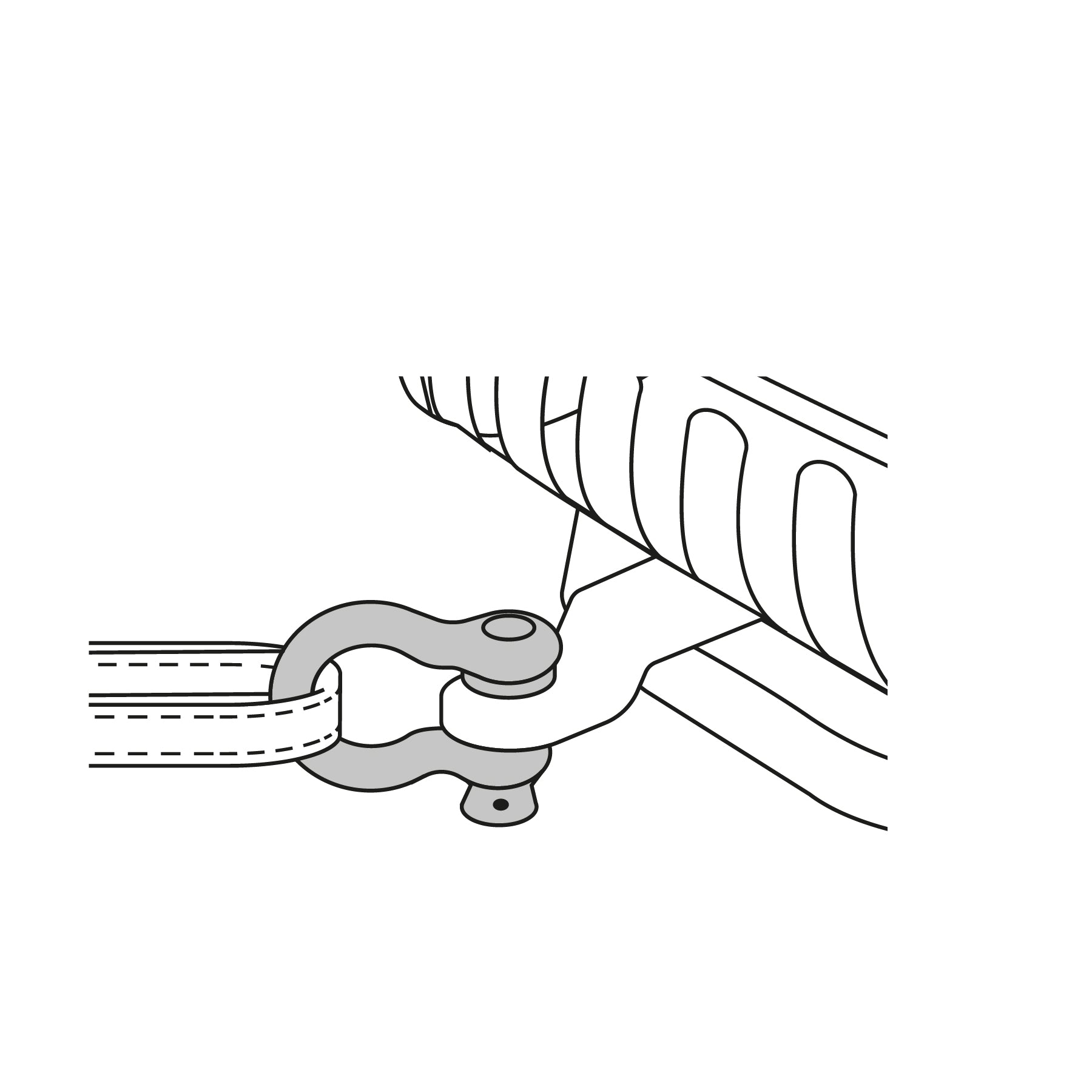 Grillete de 3/16"