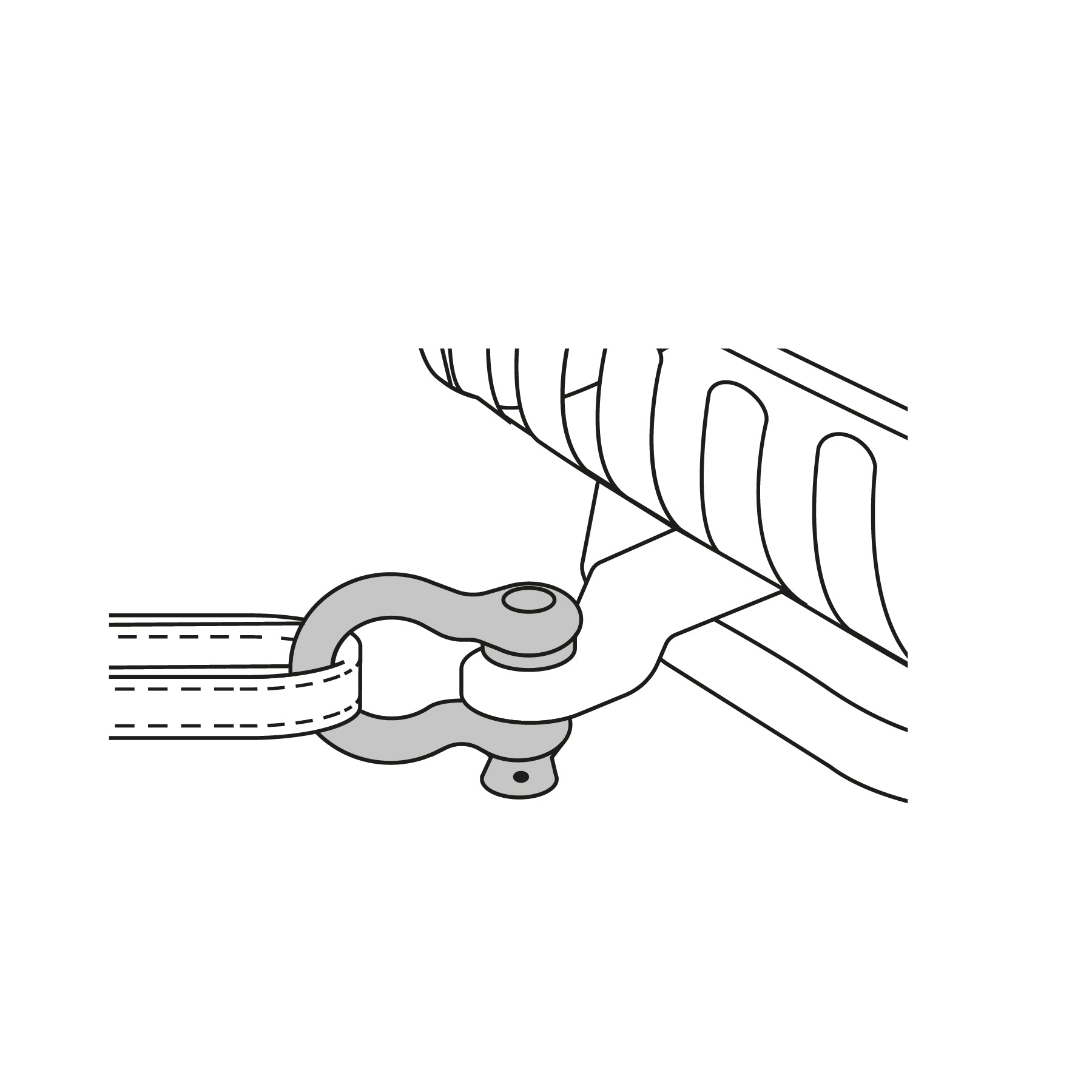 Grillete de 5/16"