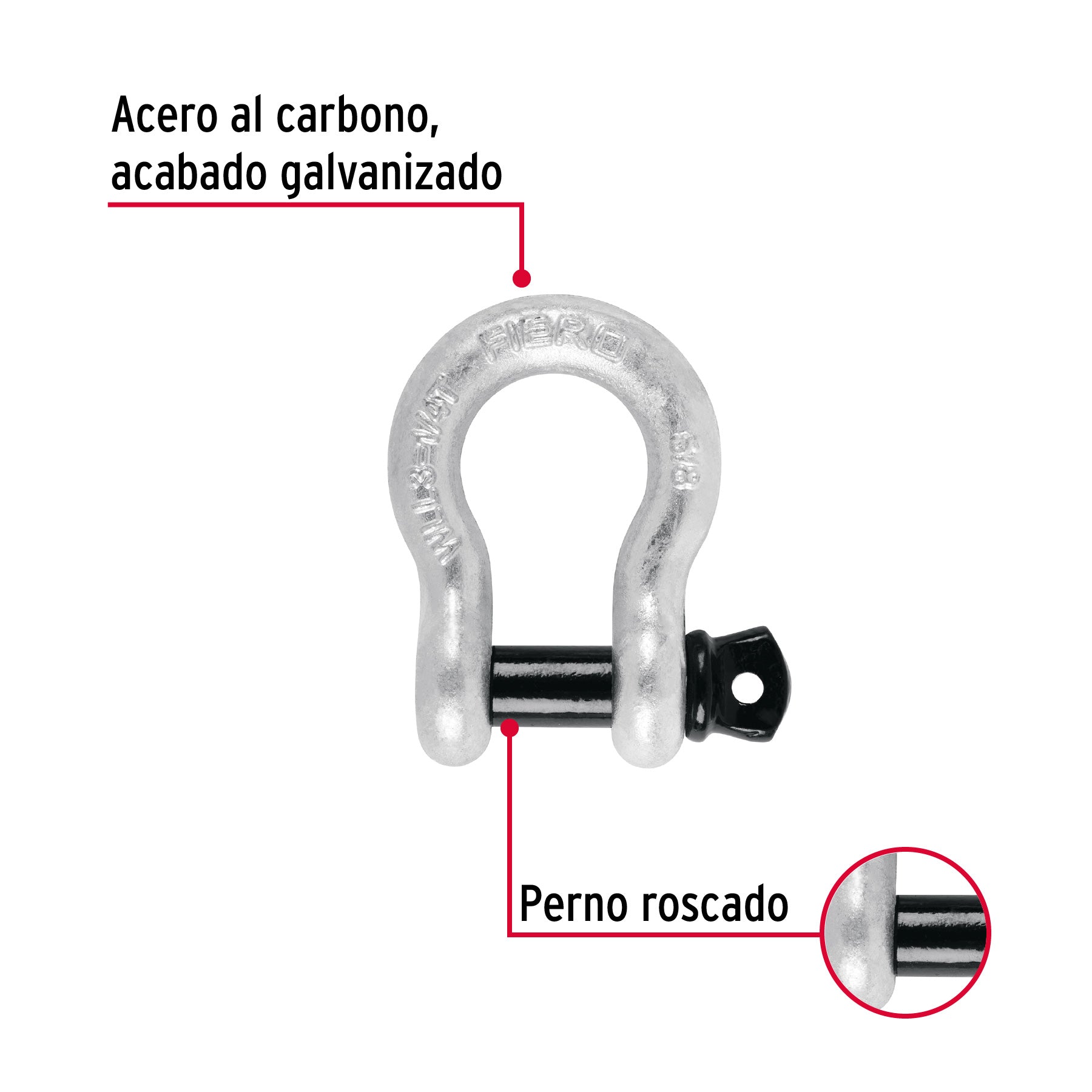 Grillete de 5/8"