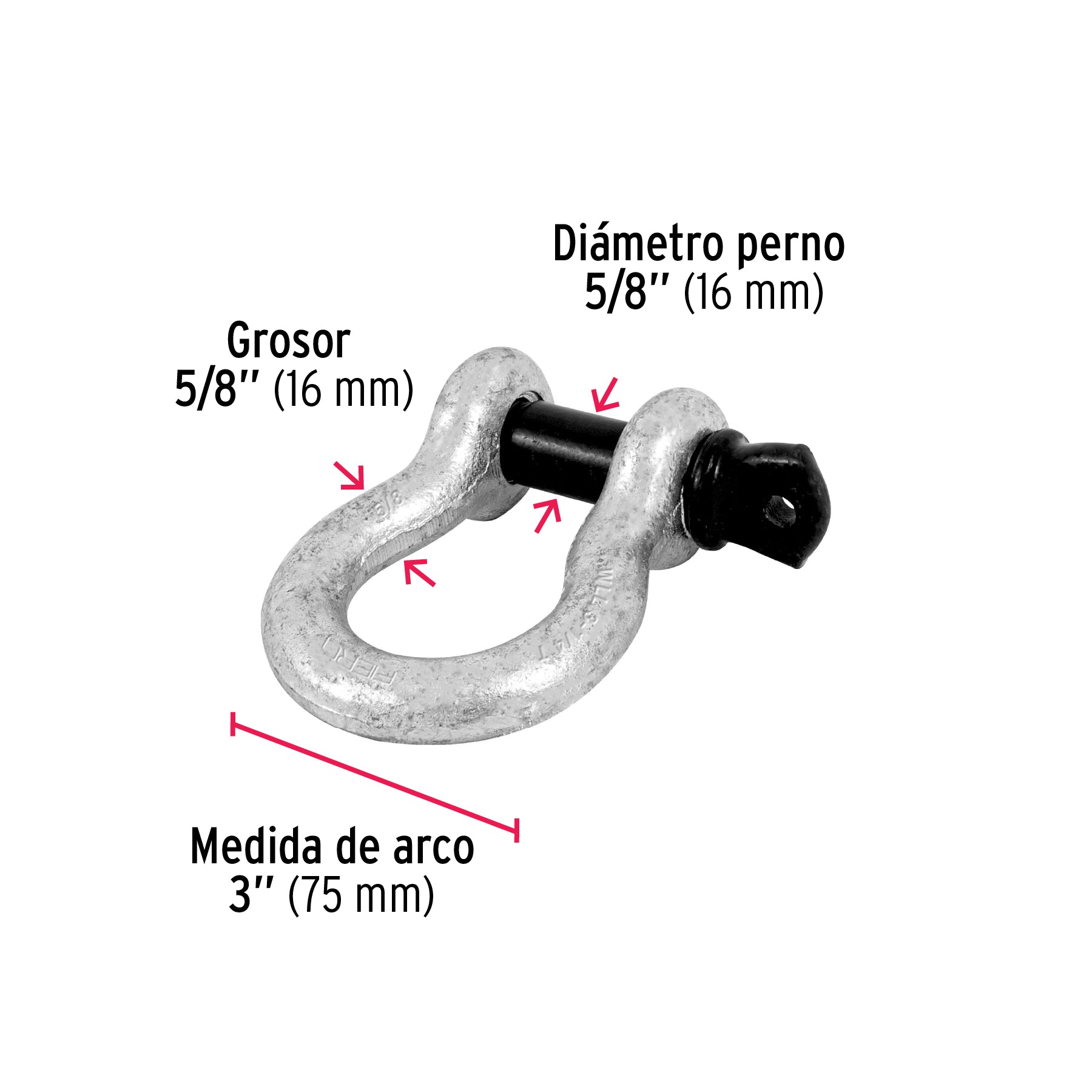 Grillete de 5/8"