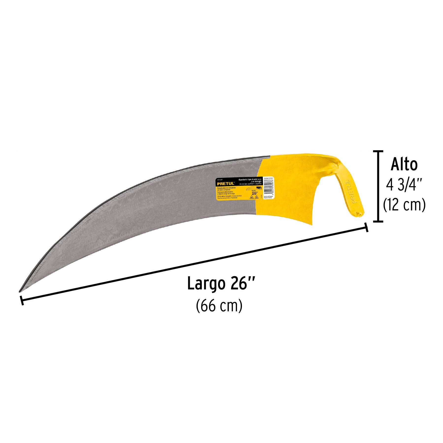 Guadaña tipo austriaca 26", Pretul
