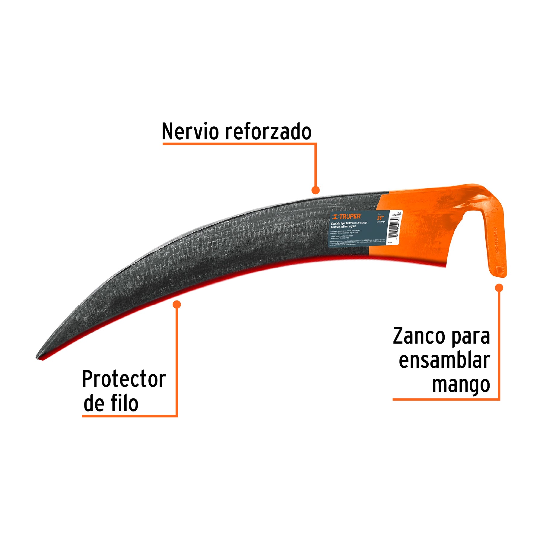 Guadaña tipo austriaca, 26"