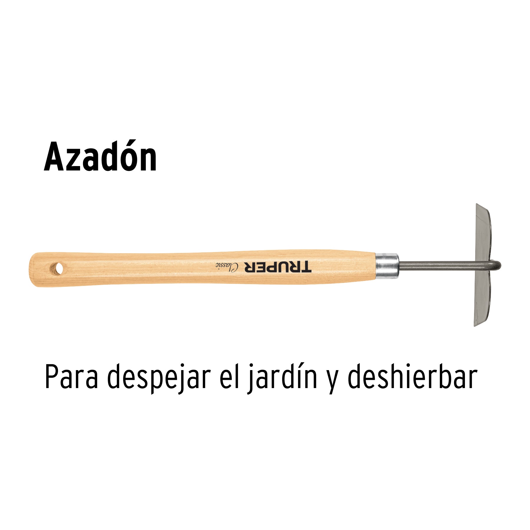 Azadón para jardín, 15"