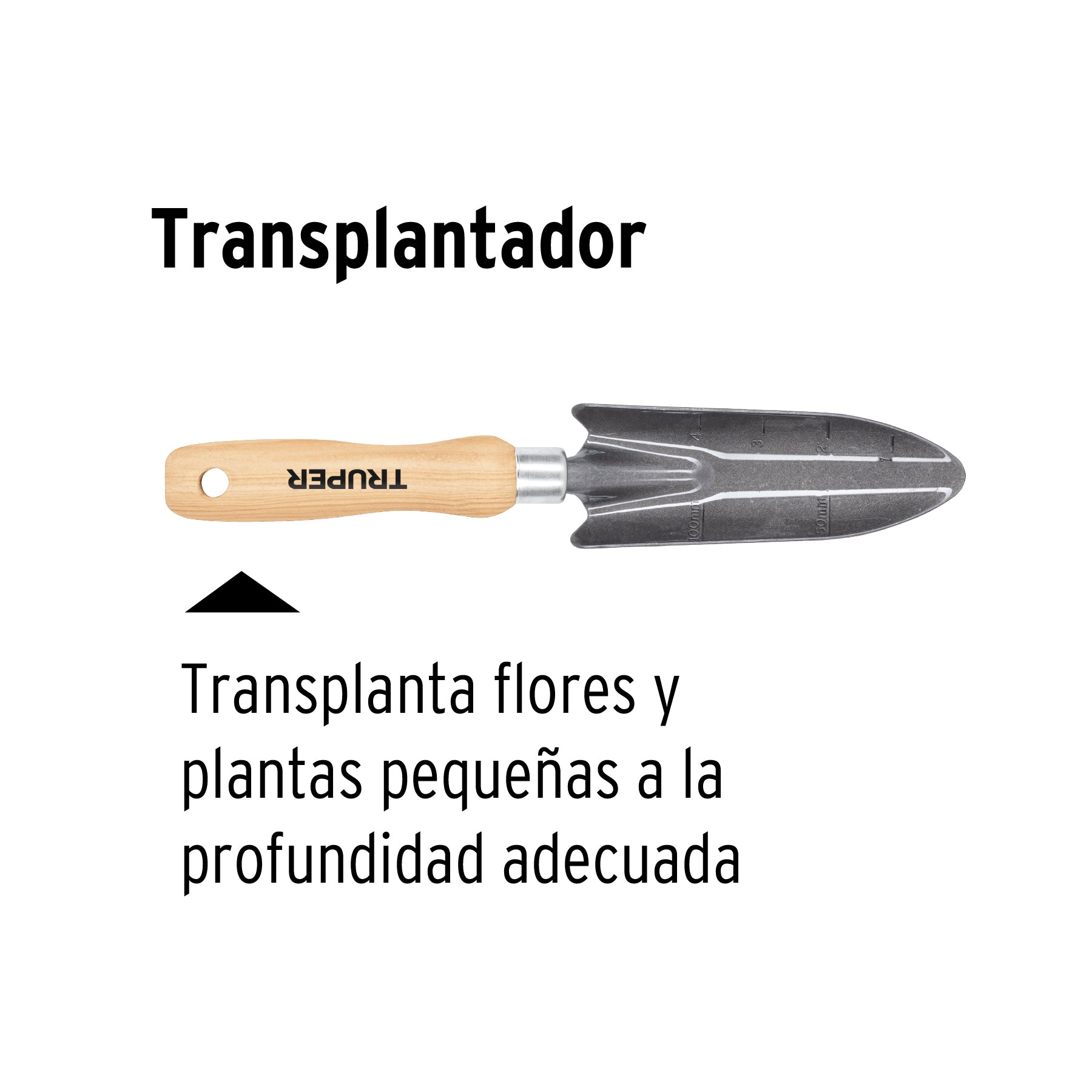 Transplantador para jardín, 6"