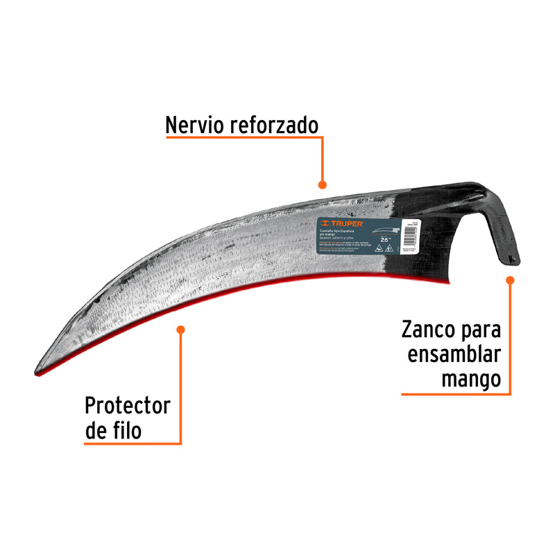 Guadaña tipo española, 26"