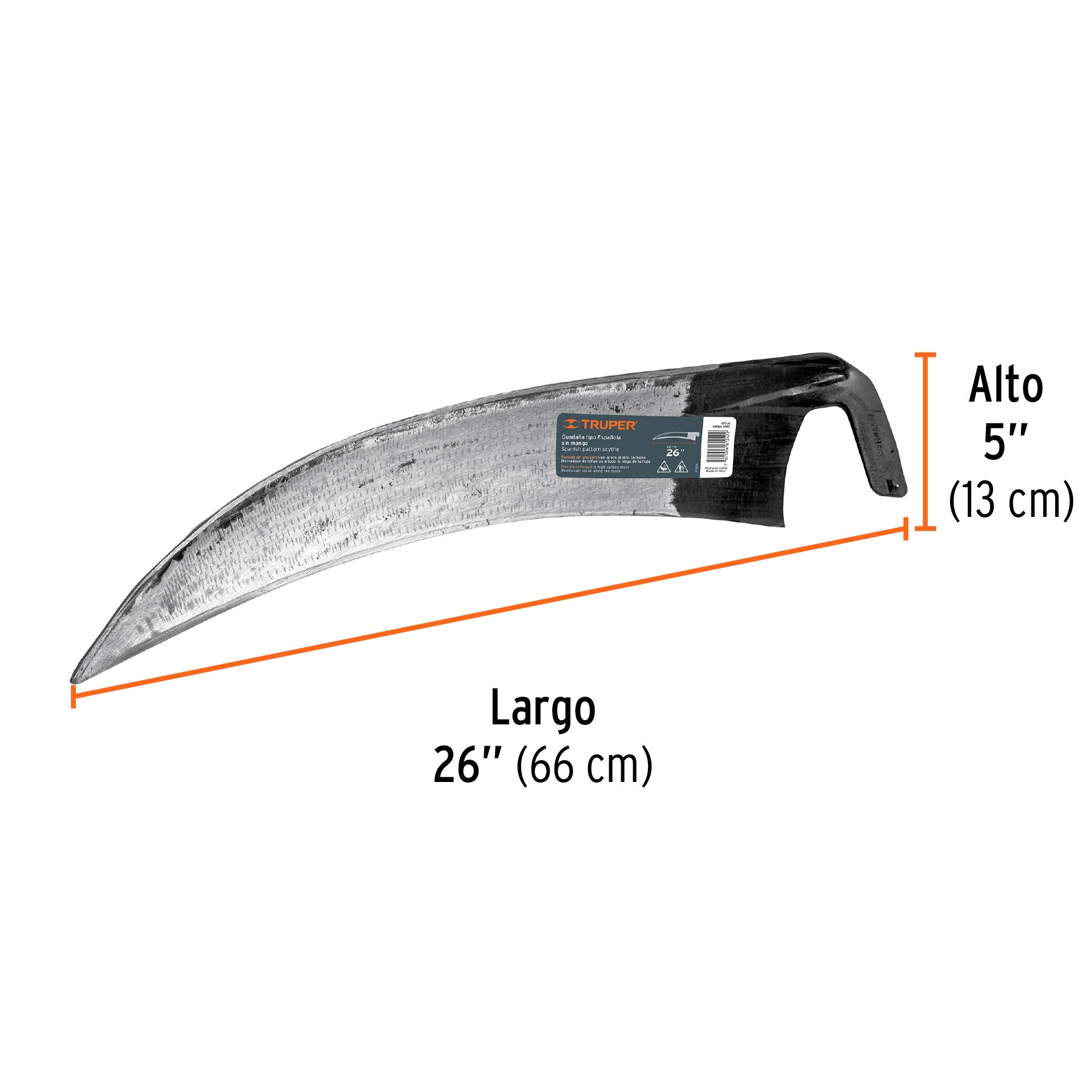 Guadaña tipo española, 26"