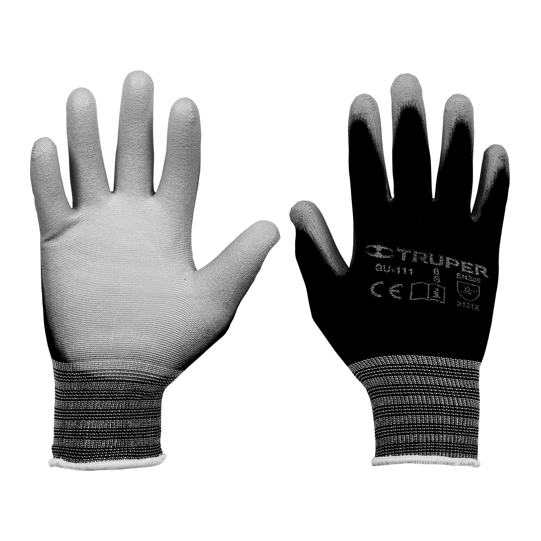 Guantes de nylon recubiertos con poliuretano, chicos