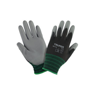 Guantes de nylon recubiertos con poliuretano, medianos