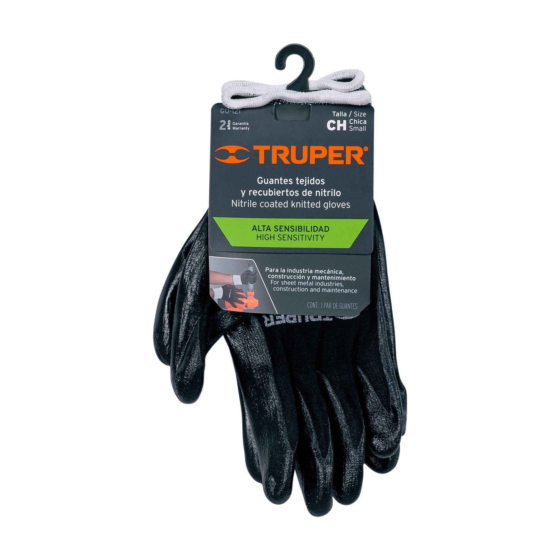 Guantes de nylon recubierto con nitrilo, chicos