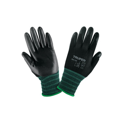 Guantes de nylon recubierto con nitrilo, medianos
