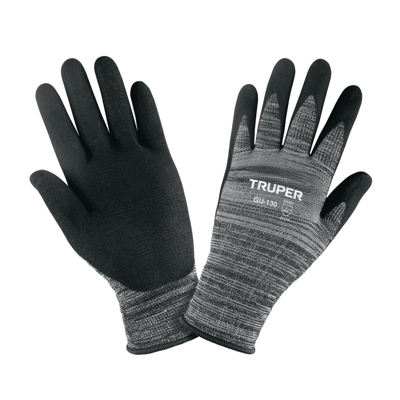 Guantes de nylon recubiertos de nitrilo arenoso, XCH, Truper