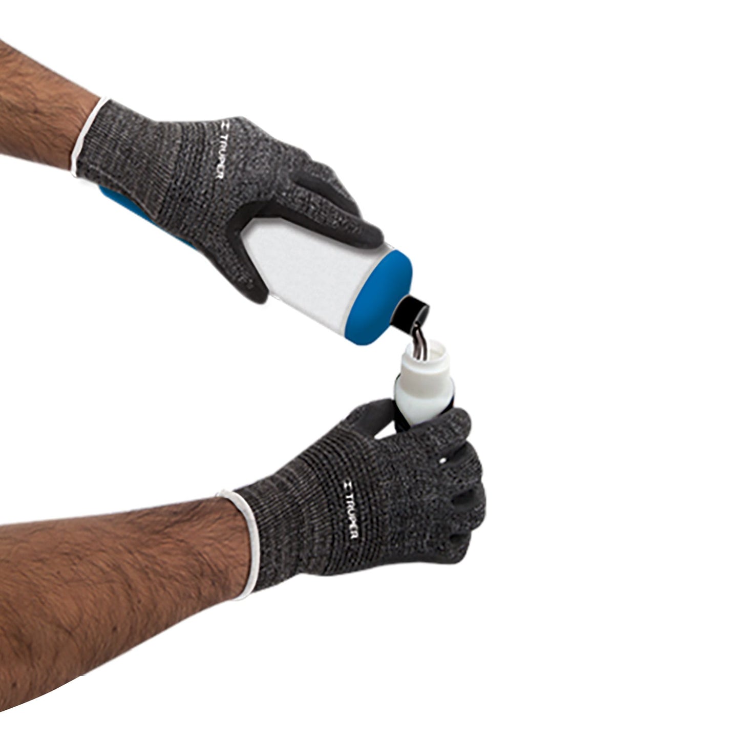 Guantes de nylon recubiertos de nitrilo arenoso, chicos