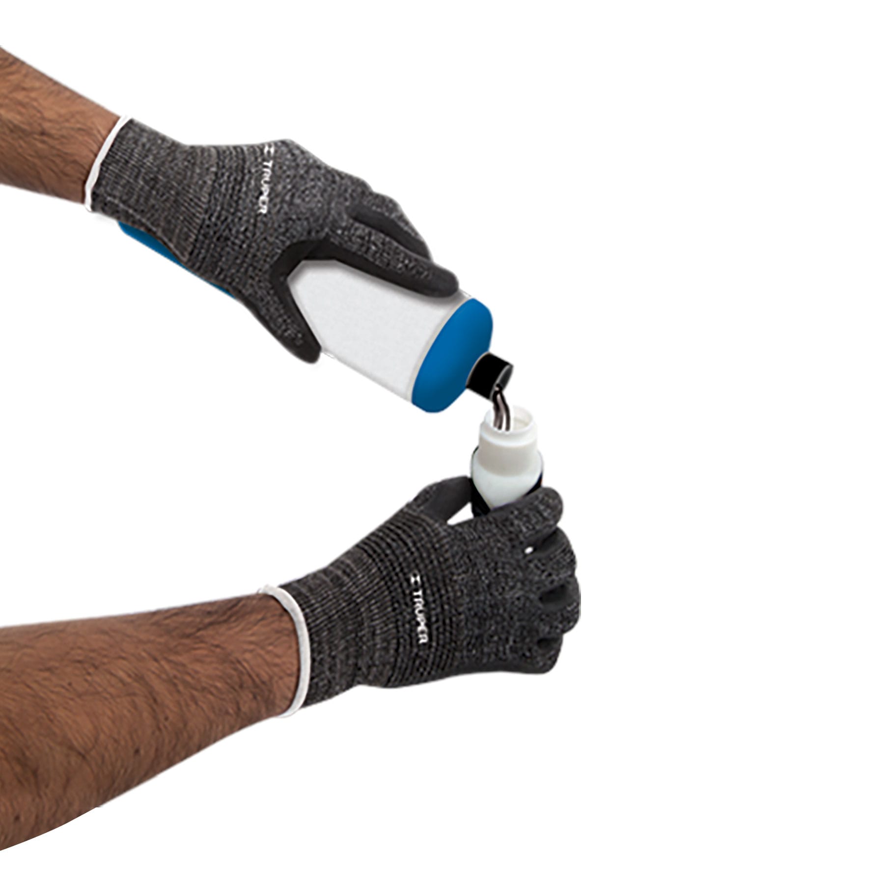 Guantes de nylon recubiertos de nitrilo arenoso, chicos