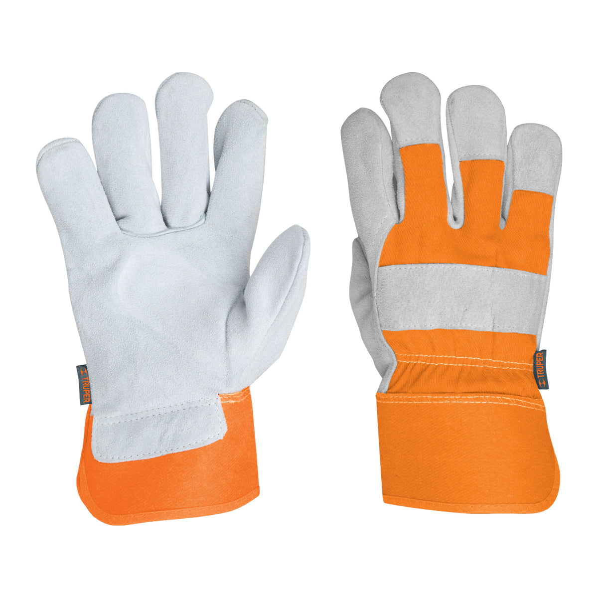 Guantes de carnaza y loneta, grande
