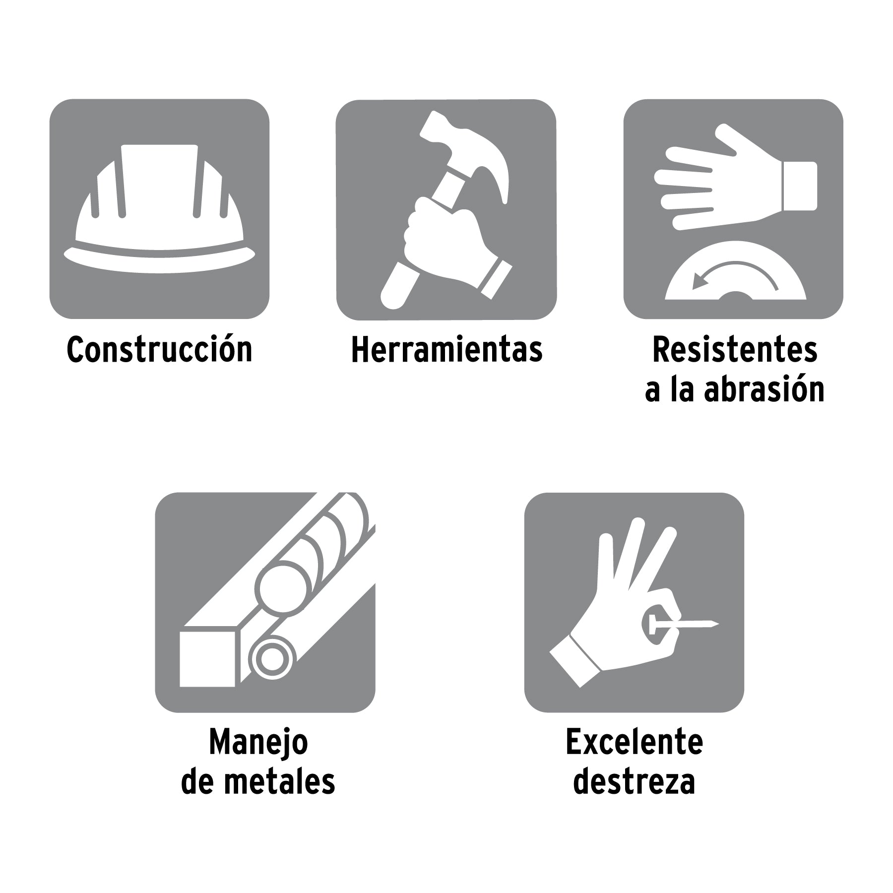 Guantes carnaza, usos generales, grandes
