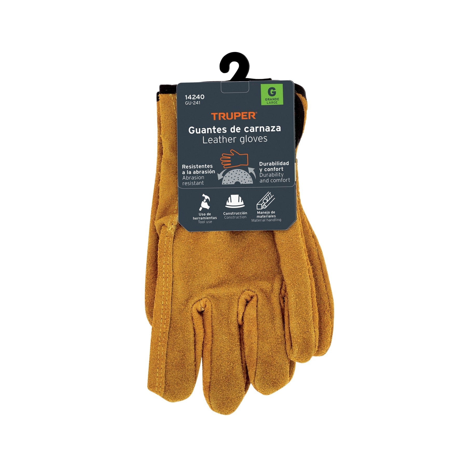 Guantes carnaza, usos generales, grandes