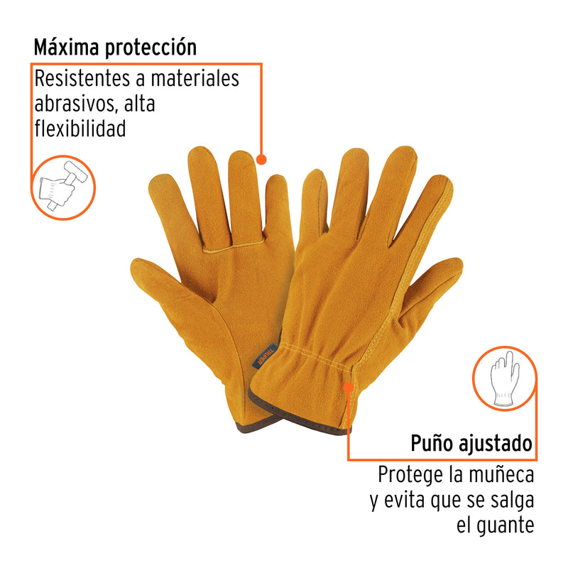Guantes carnaza, usos generales, grandes
