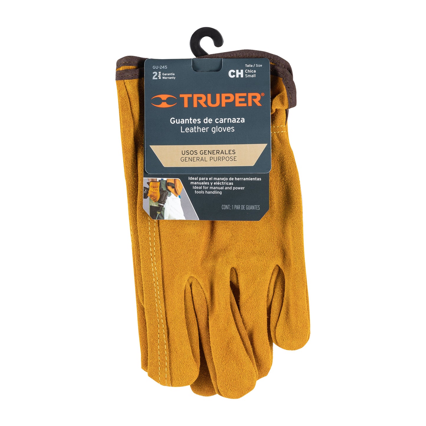 Guantes carnaza, usos generales, chicos