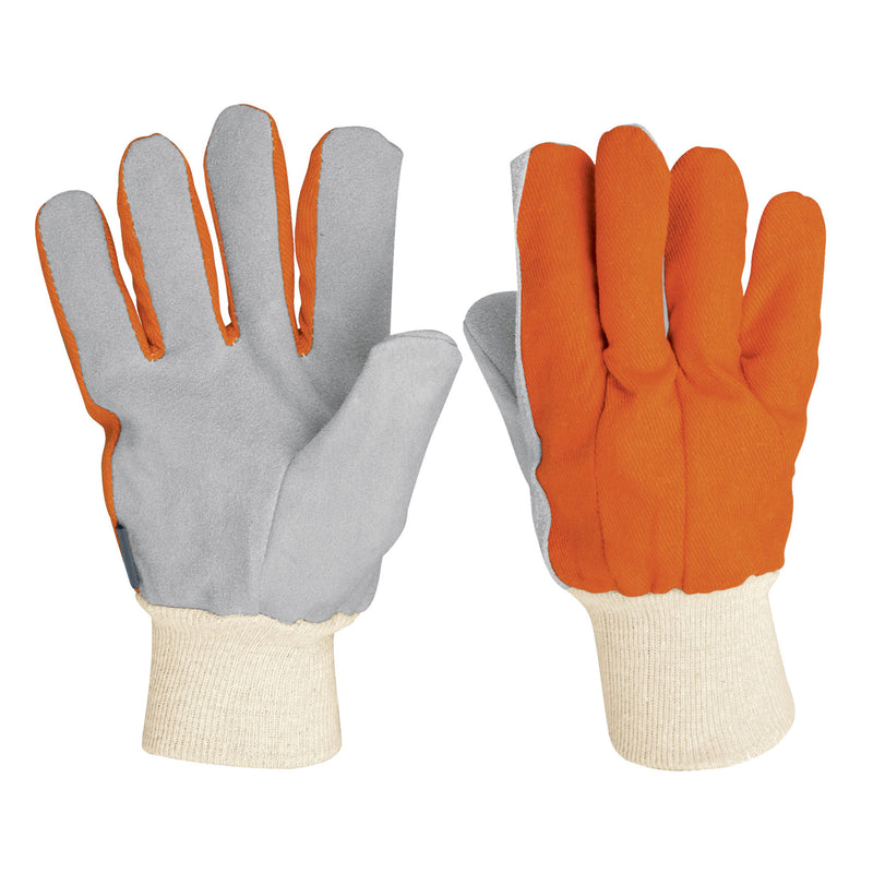 Guantes carnaza y loneta, uso ligero