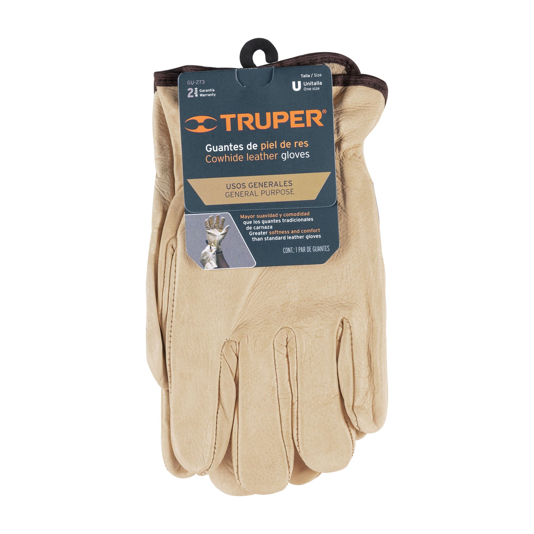 Guantes de operador piel de res