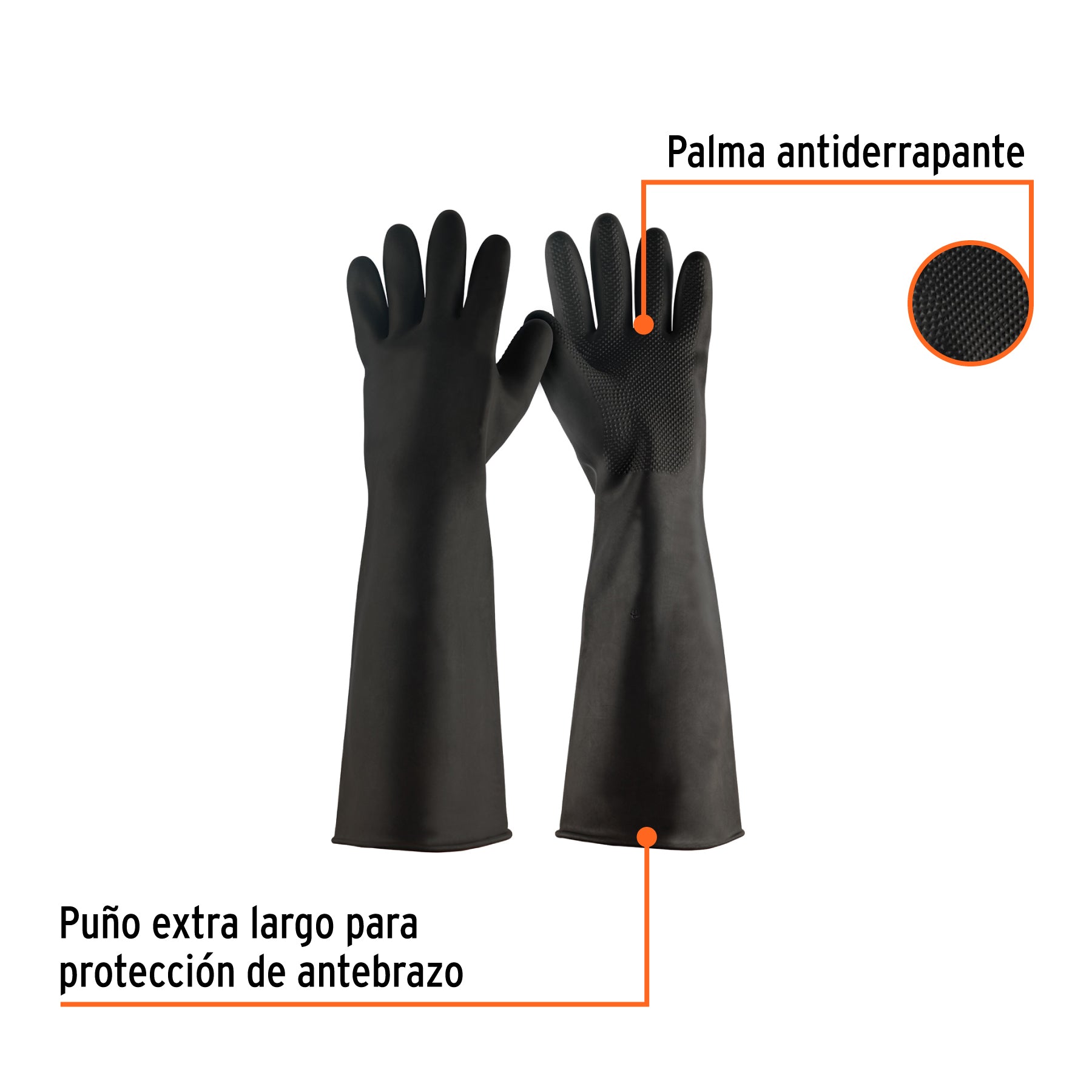 Guantes de látex industriales, XG, Truper