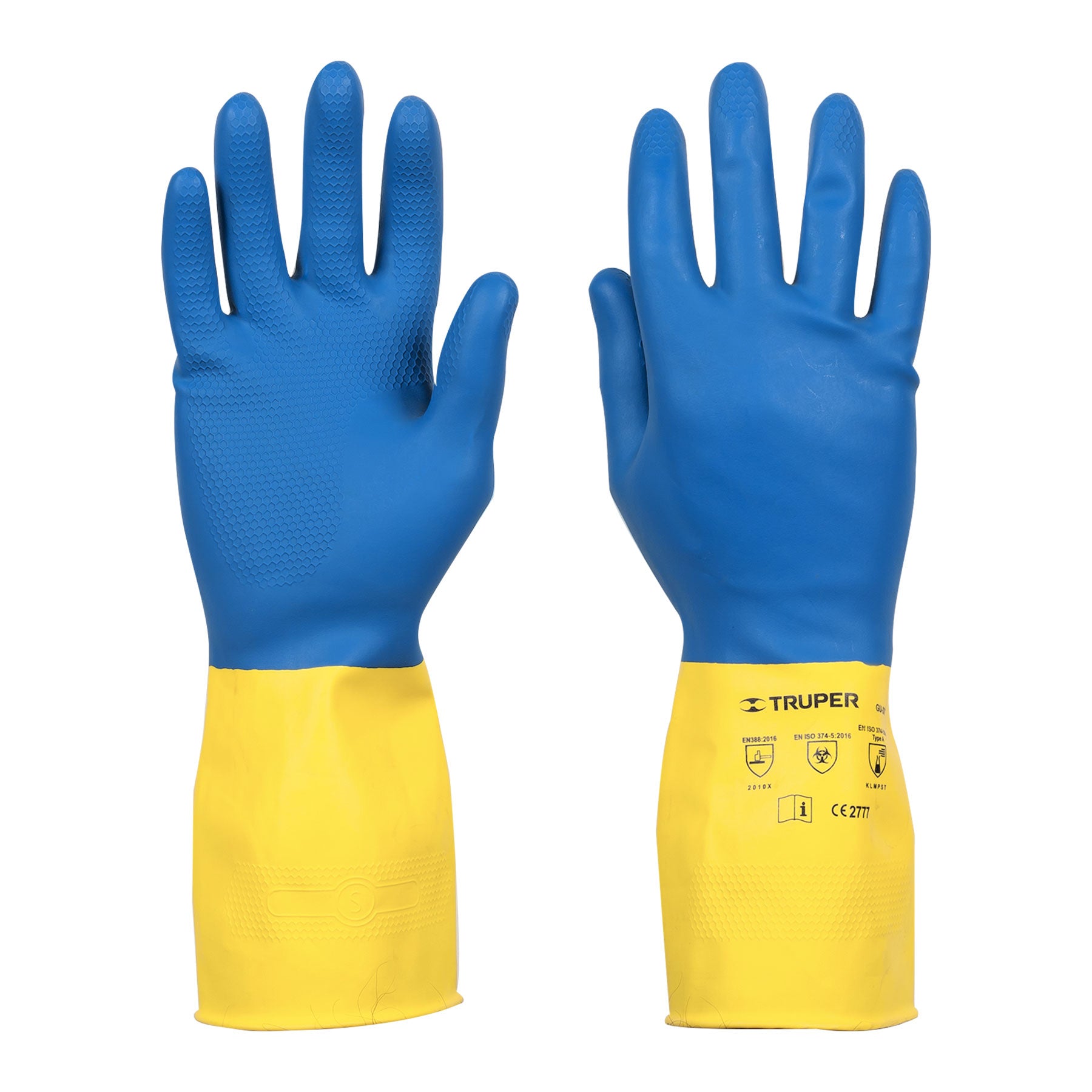 Guantes de látex reforzados para limpieza, chicos