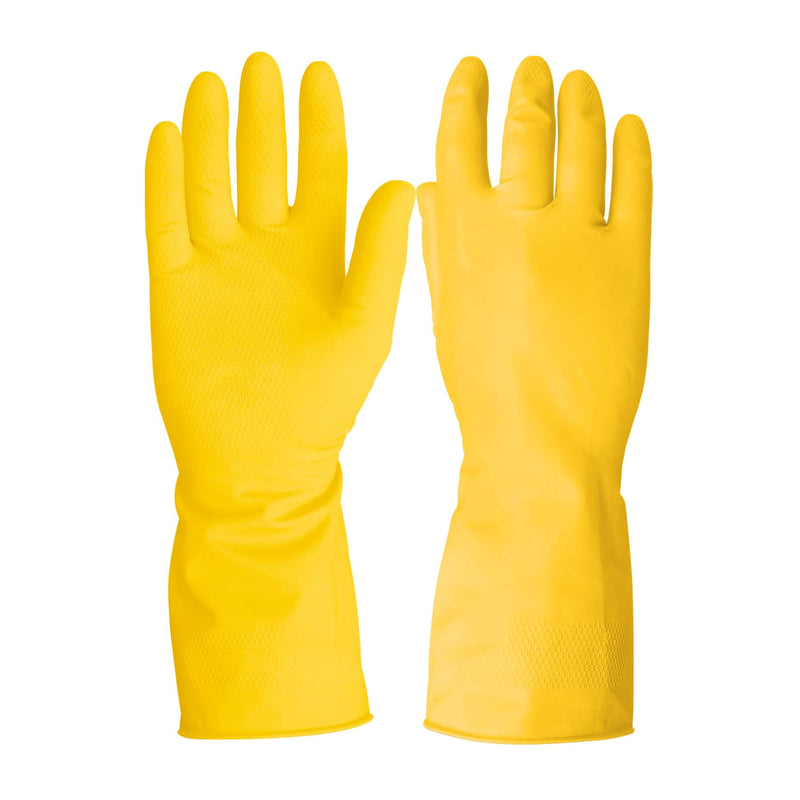 Guantes de látex para limpieza, medianos, Pretul