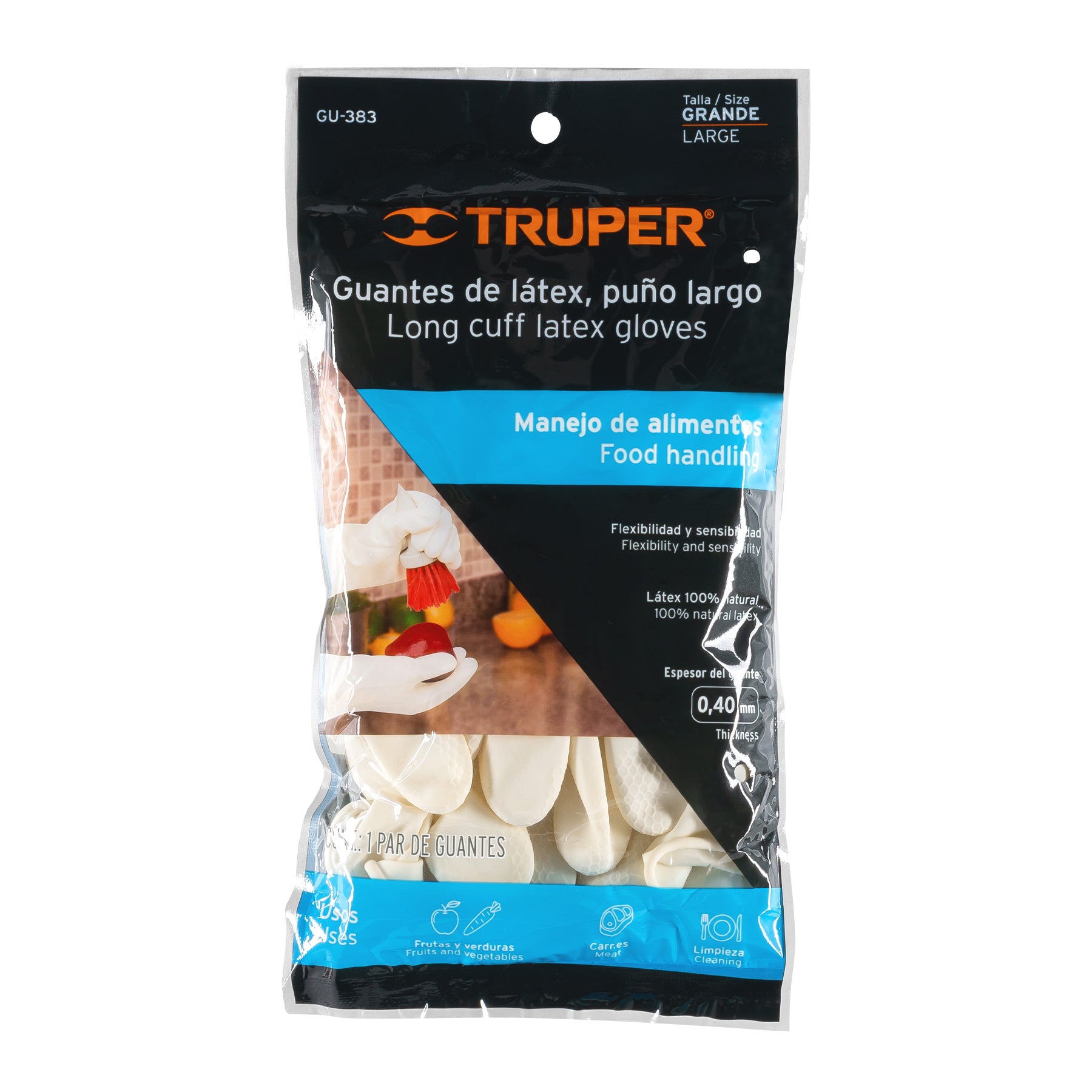 Guantes para manejo de alimentos, grandes