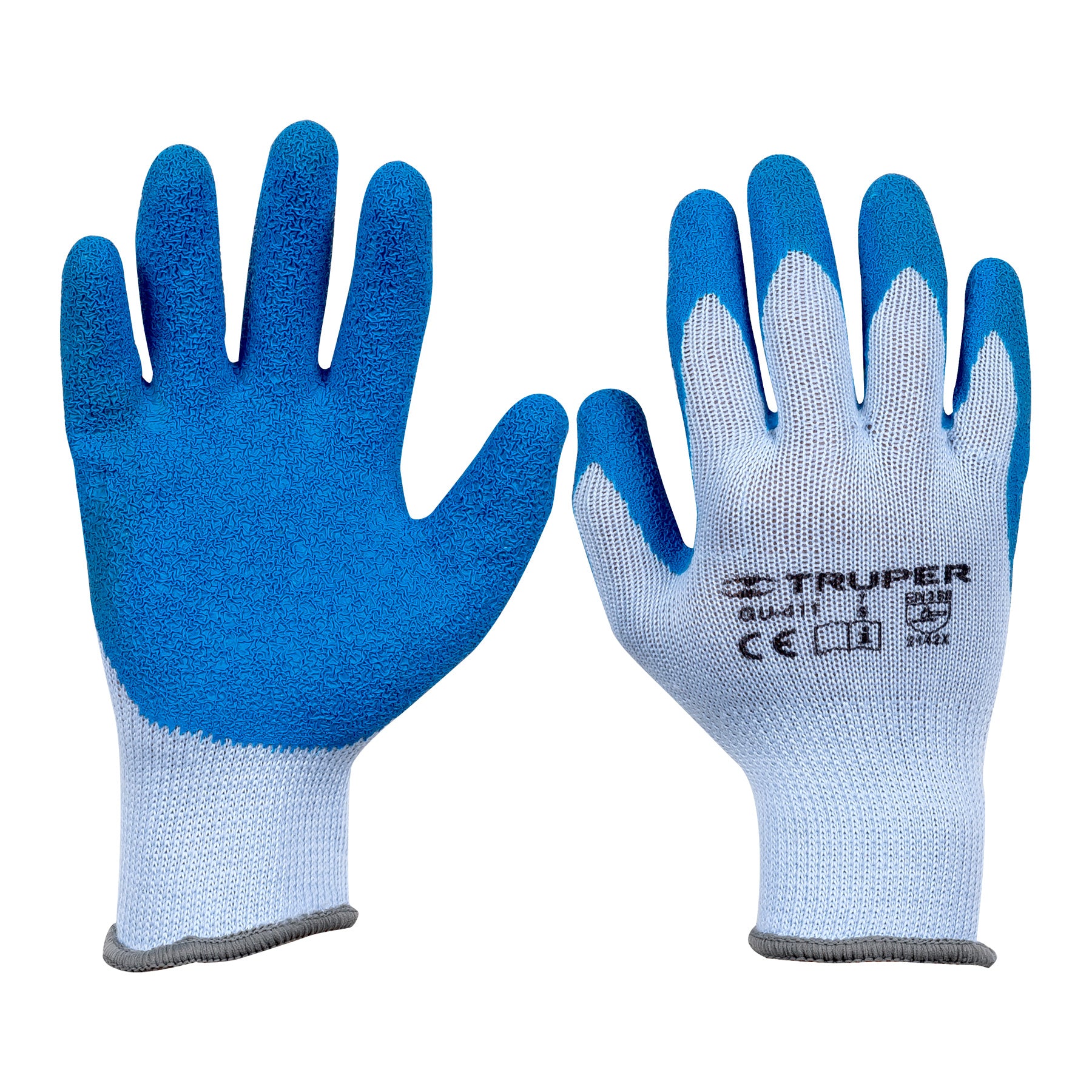 Guantes de poliéster recubiertos de latex, chicos