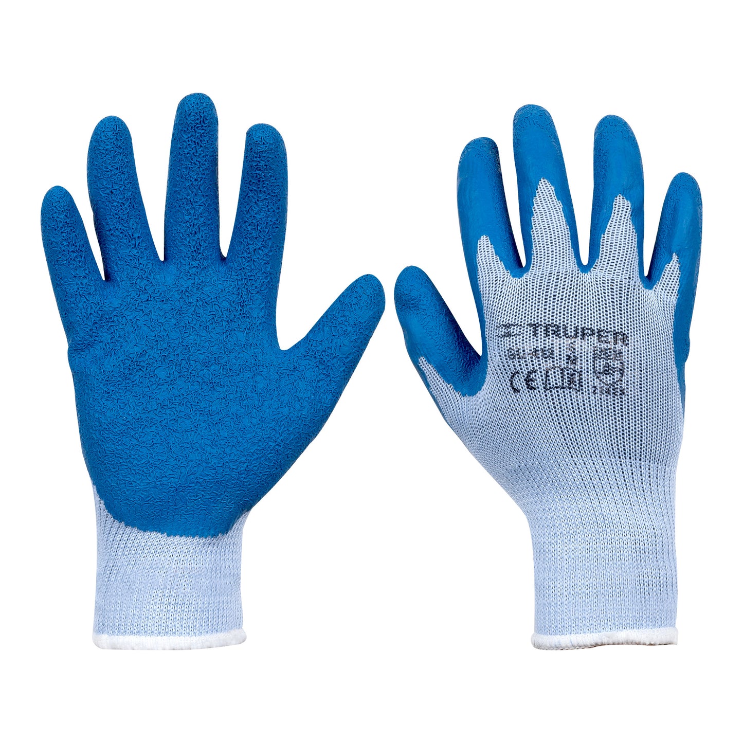 Guantes de poliéster recubiertos de latex, medianos