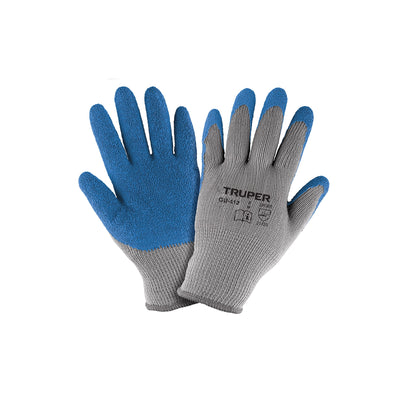 Guantes de poliéster recubiertos de latex, medianos