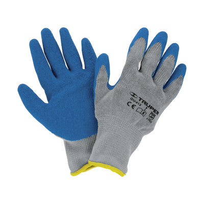 Guantes de poliéster recubiertos de latex, grandes