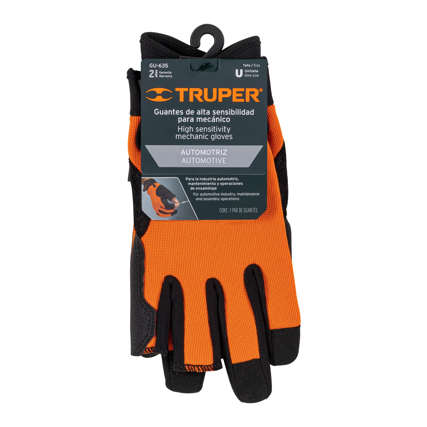 Guantes para mecánico, alta sensibilidad