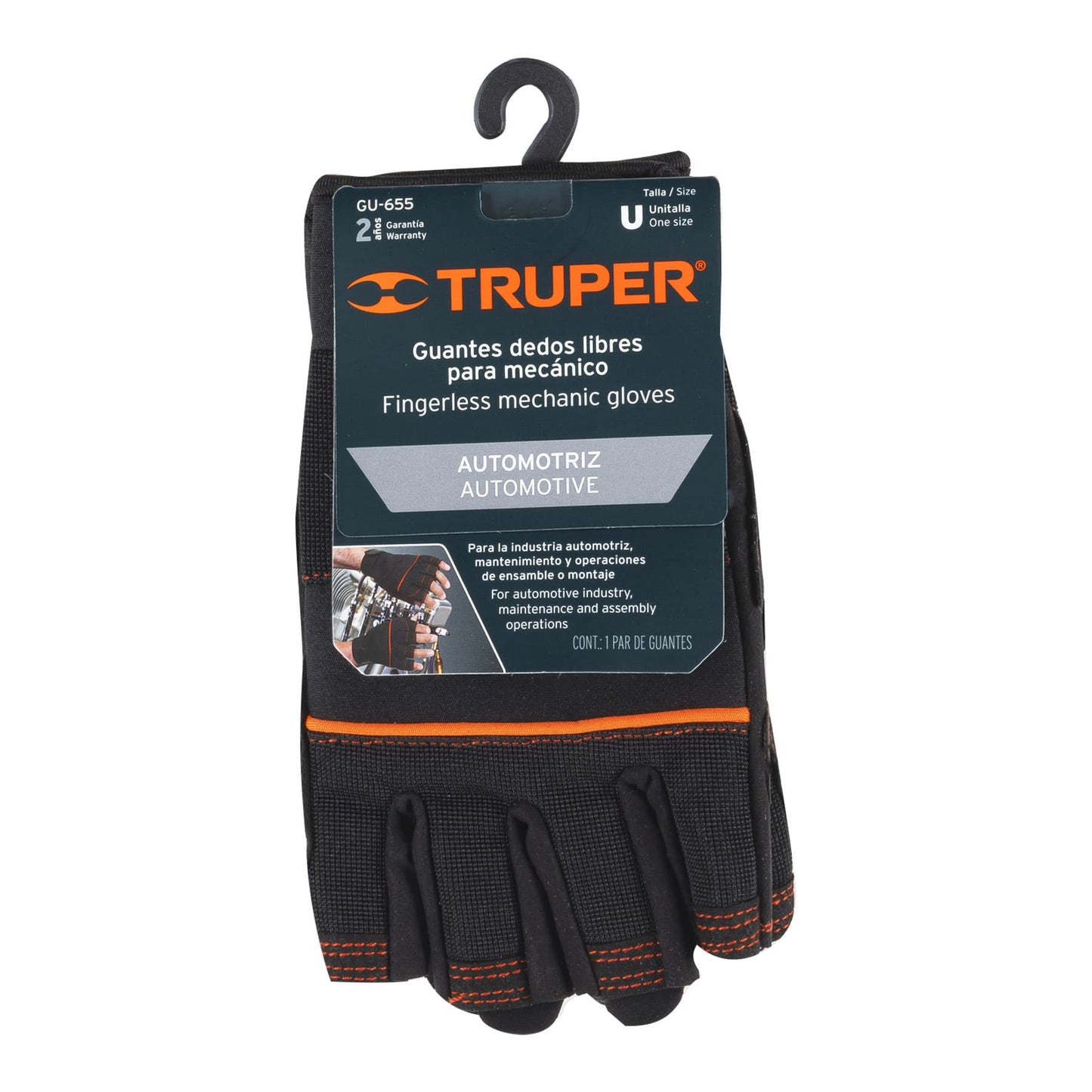 Guantes para mecánico, cortos