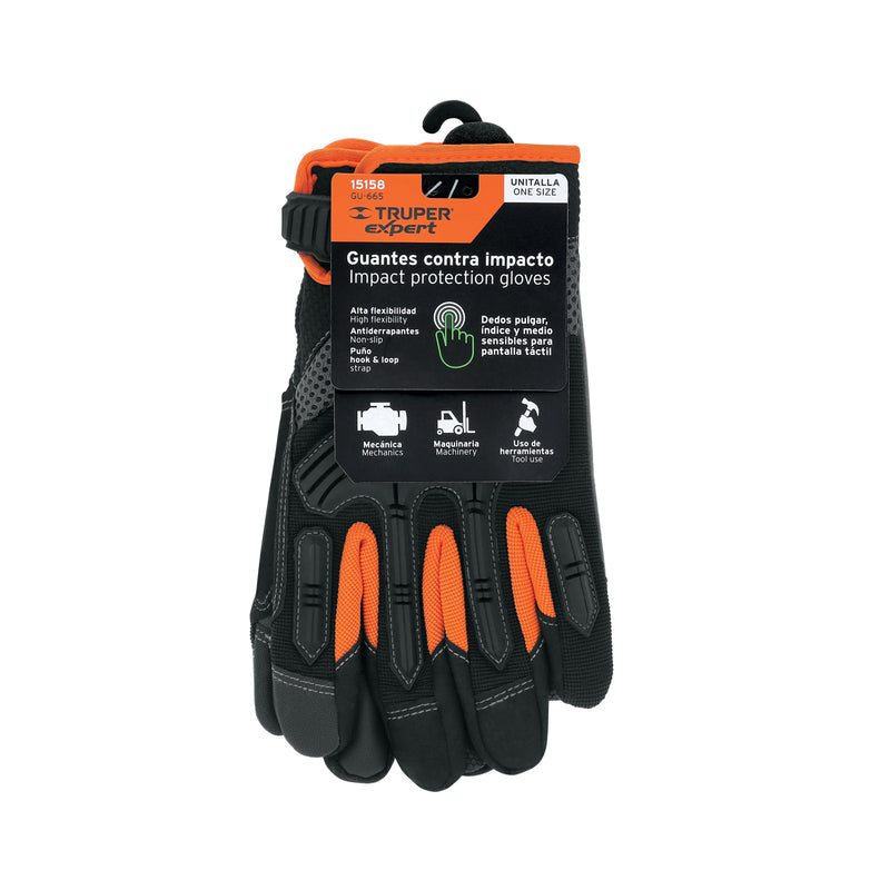 Guantes para mecánicos con protección anti-impacto