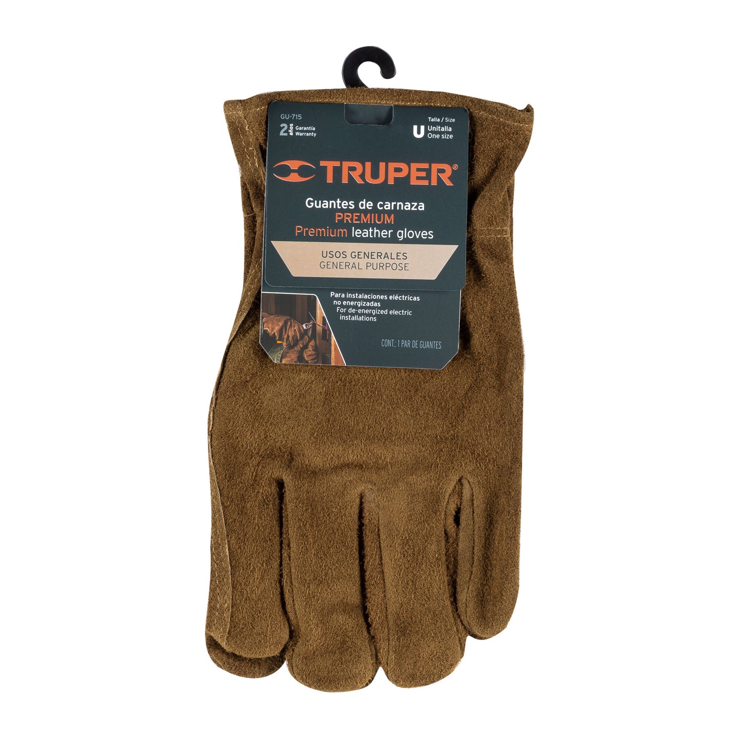 Guantes de carnaza para electricista