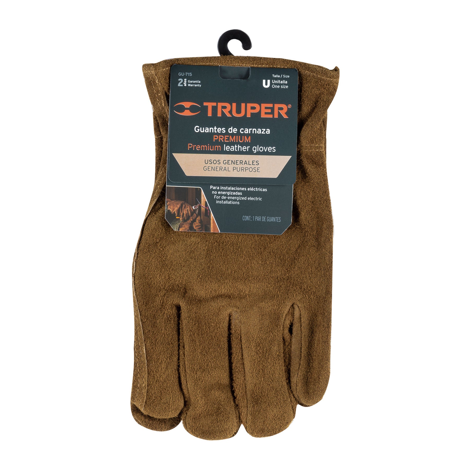 Guantes de carnaza para electricista