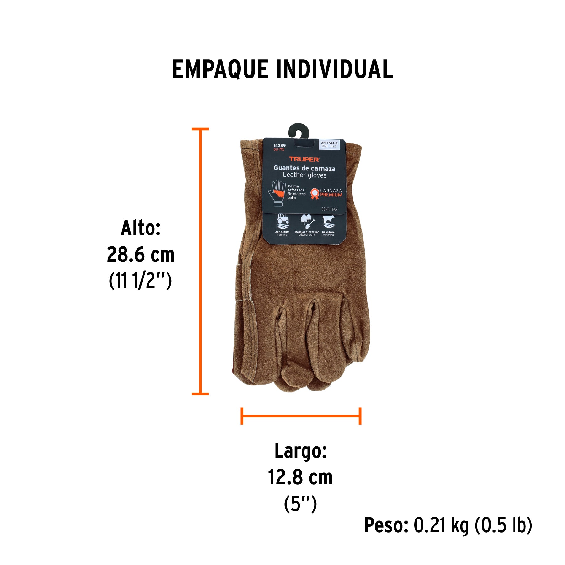 Guantes de carnaza para electricista