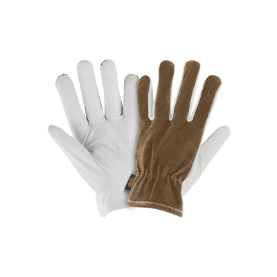 Guantes piel de cabra con dorso de carnaza sustituto 14286
